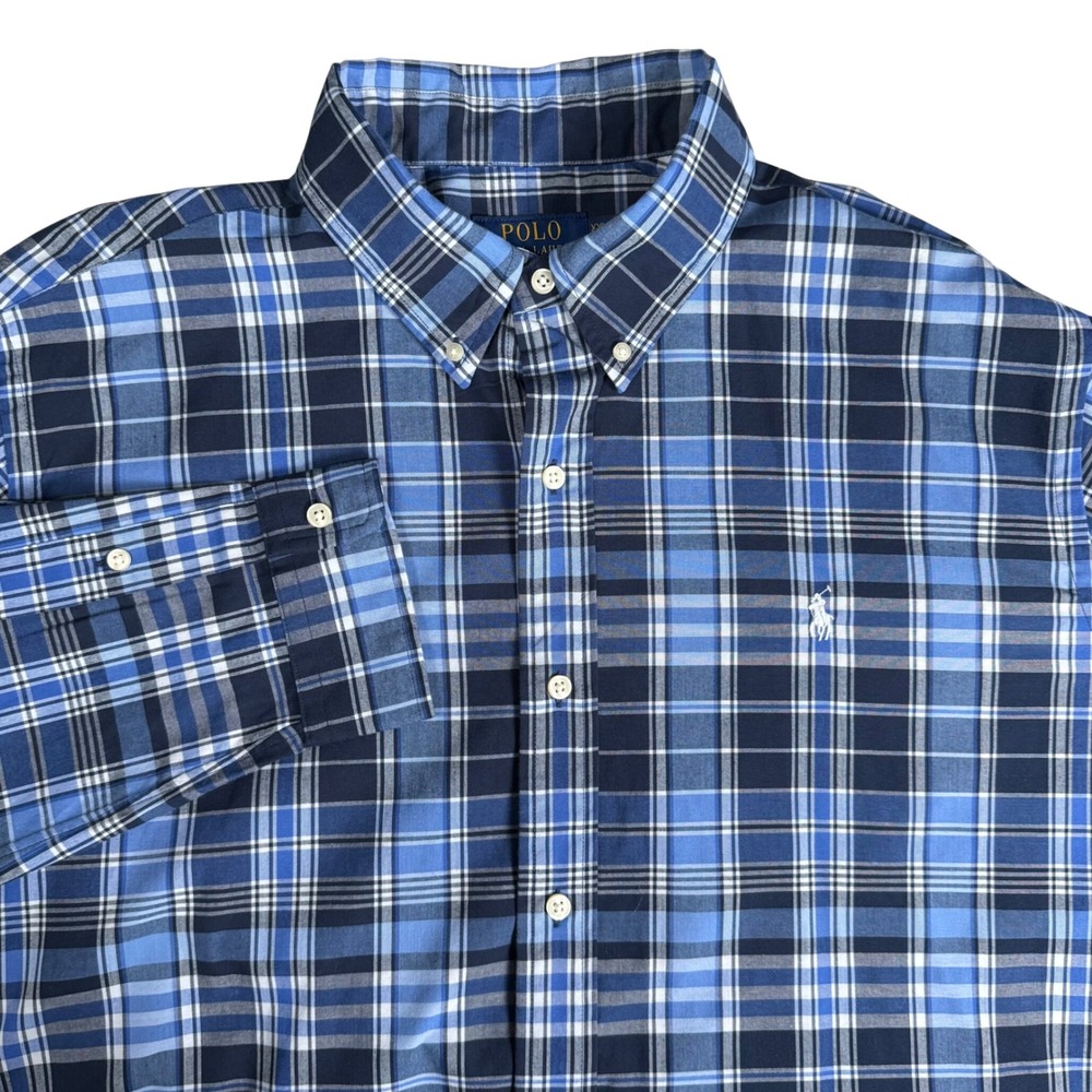 Polo Ralph Lauren Mens XXL Performance Classic Fit Button Down Shirt Pony OCBD